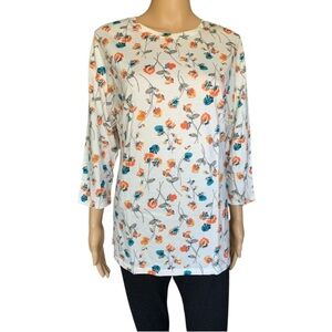 LANDSEND Women's 3Q Sleeve 100% Supima Cotton Tunic